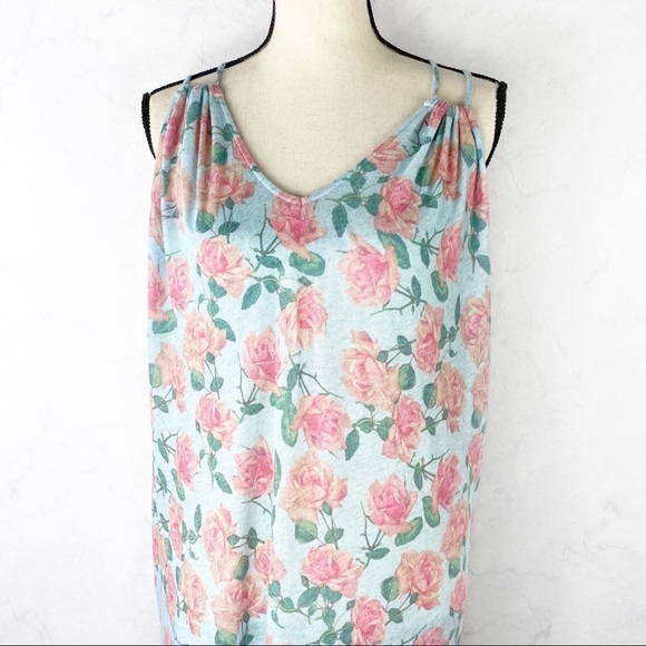 [Wildfox] Dusty Rose Lily Slip-On Swim Cover Dress - Picture 8 of 9